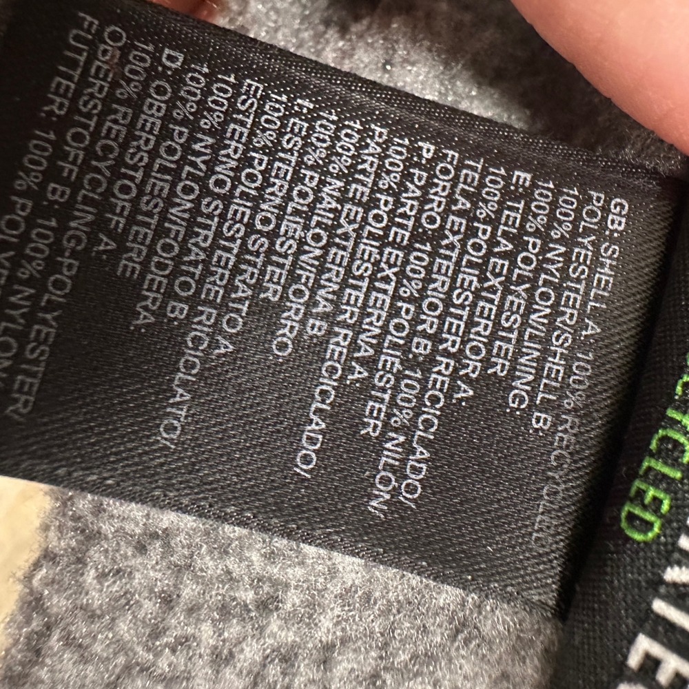 The‎ North Face Denali Polartec Fleece Jacket Mens XXL Grey Black Full Zip Coat - Picture 6 of 7